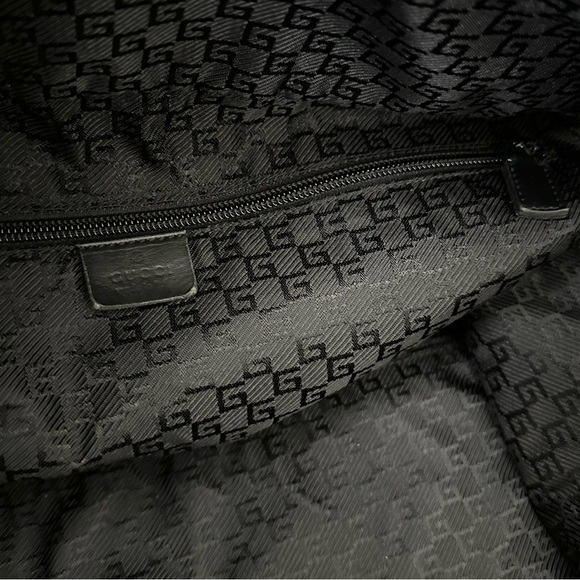 Vintage Gucci Black Nylon Weekender Duffle Bag - Picture 13 of 14